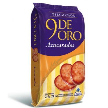 Bizcochitos Grasa Azucarado 9 de Oro