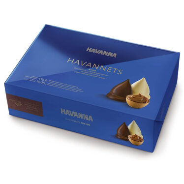 Alfajor Havannets Mixto - Dulce de Leche con Cobertura de Chocolate semiamargo y Blanco